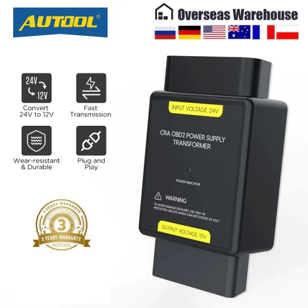 Adaptador Voltage Obd2 24 a 12 vol