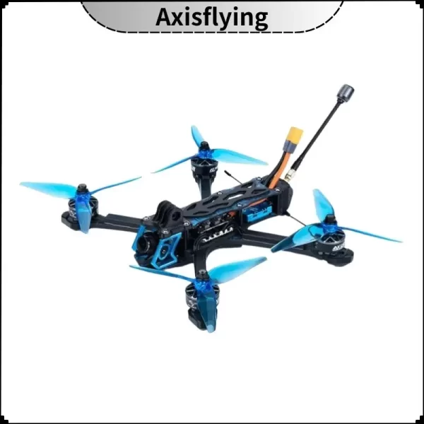 Axisflying Manta 5 SE FPV Drone Kit Squashed-X Frame AE227-1960KV Motor Cinematic Freestyle Drone with GPS -6S